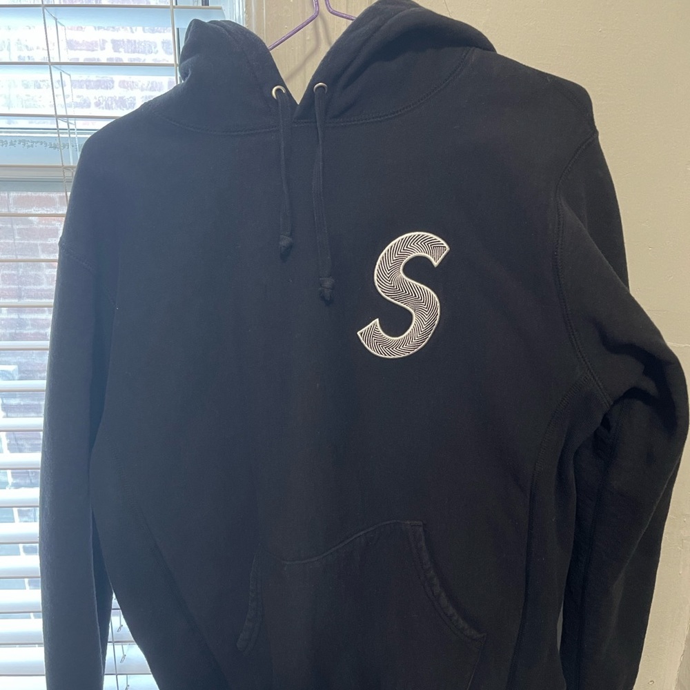 Supreme S Logo Hooded Sweatshirt Size medium